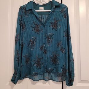Wilfred Josephine Blouse Suave Green/Elegant Charcoal (S)